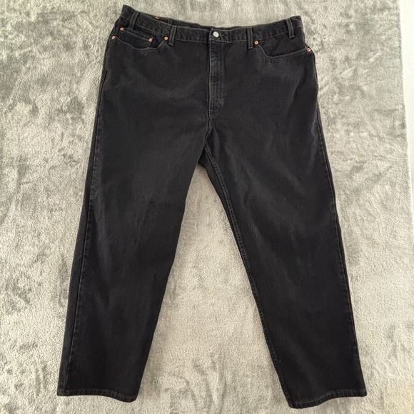 Vintage Levis 550 Jeans 46x32 Black Denim Relaxed‎ Fit Straight Leg Y2K USA Made